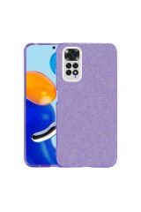 Redmi Note 11S Global Kılıf SBT Shining Silikon - Mor Mor