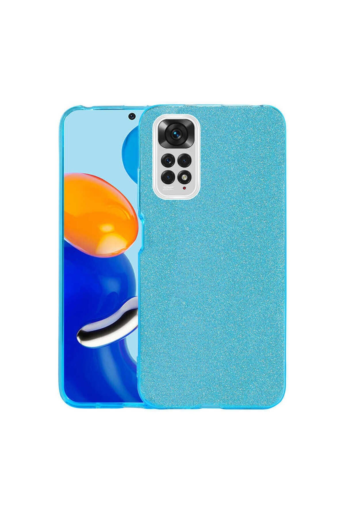 Redmi Note 11S Global Kılıf SBT Shining Silikon - Mor Mor