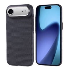 iPhone 17 Air Kılıf M-safe Şarj Özellikli Karbon Fiber Görünümlü Zore Nekst Kılıf