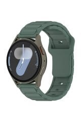 Huawei GT2 46mm BSAY KRD-132 22mm Silikon Kordon Strap Kayış - Beyaz Siyah