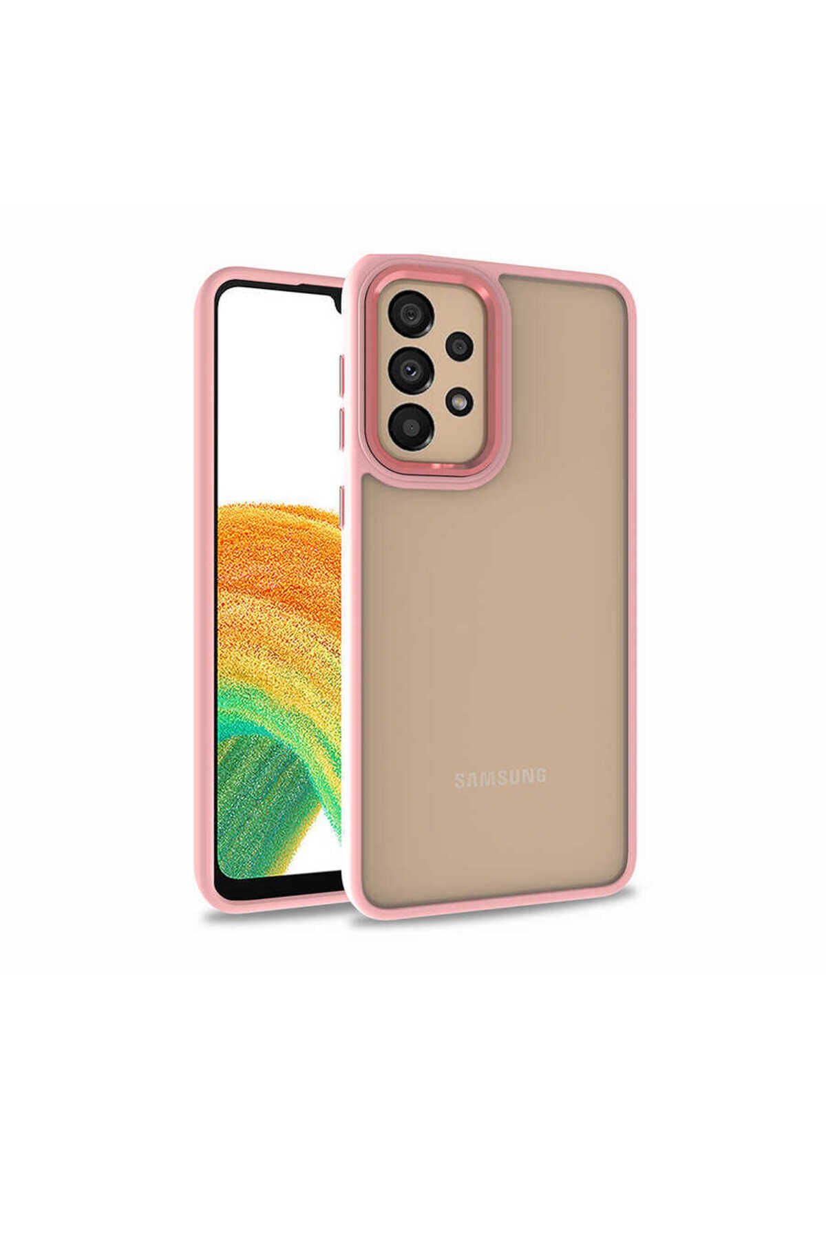 Galaxy A52 Kılıf BSAY Flora Kapak - Rose Gold Rose Gold