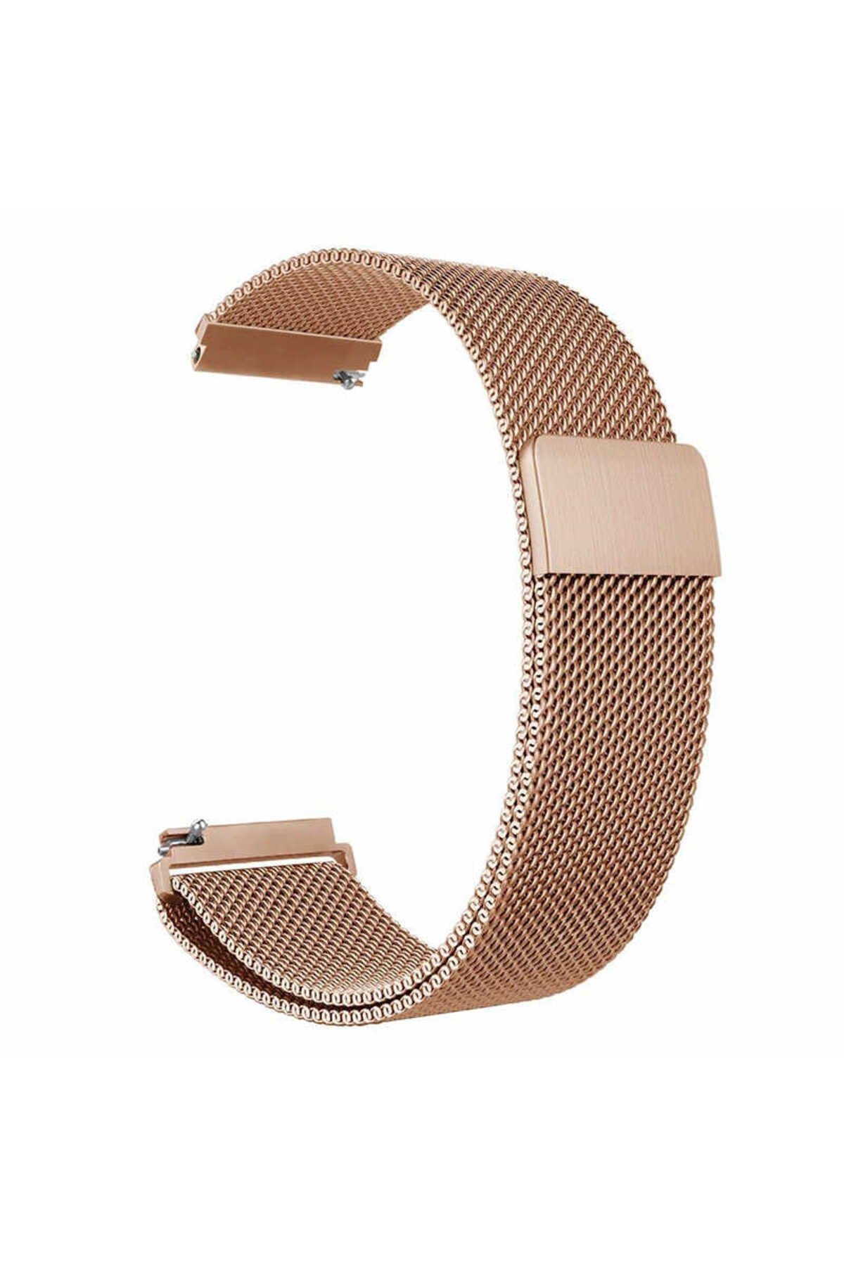 Huawei Watch GT 3 42mm Uyumlu KRD-12 Metal BSAY Kordon-Rose Gold