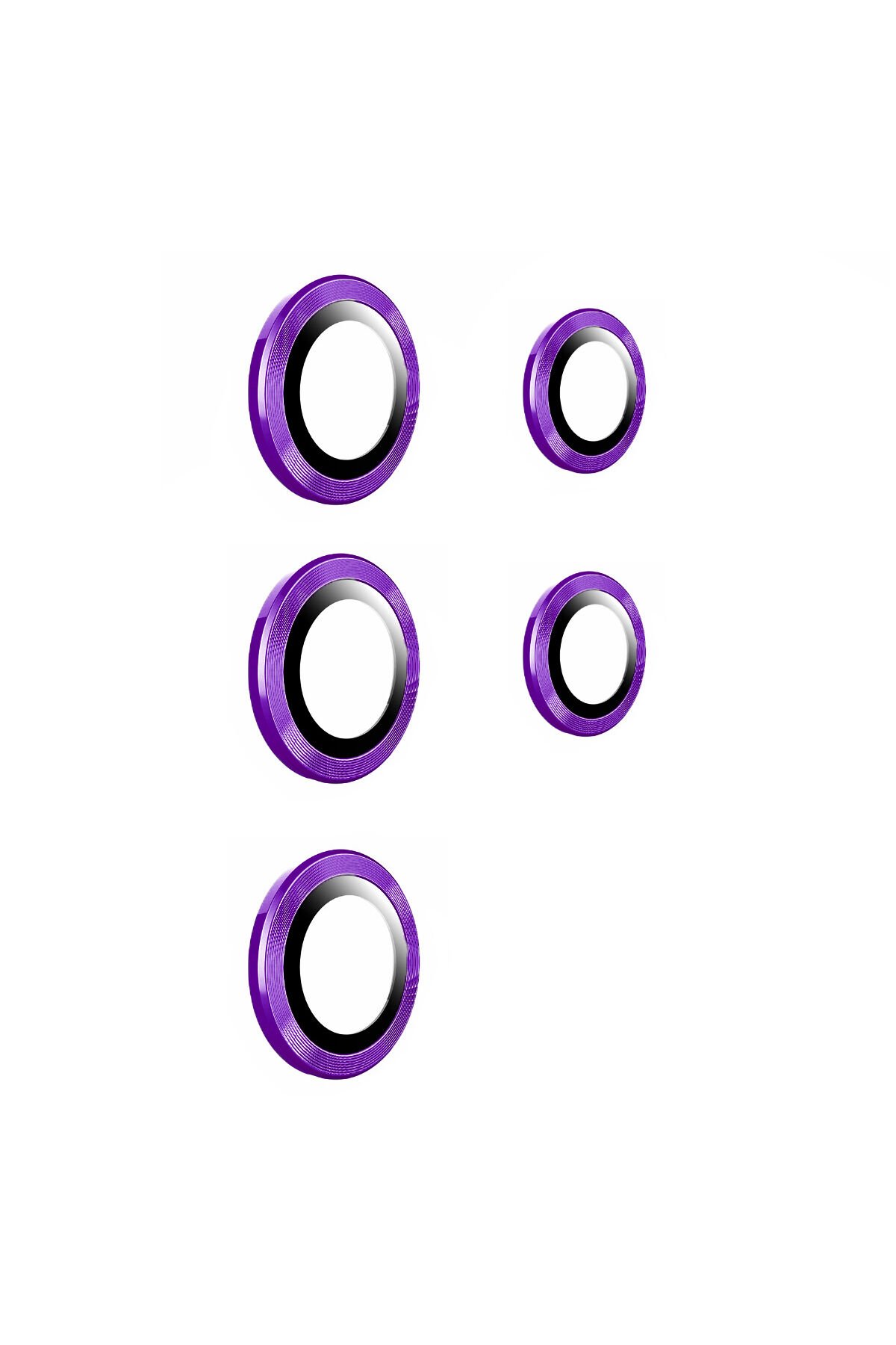 Galaxy S22 Ultra Uyumlu GZST Kamera Koruyucu-Siyah Mor