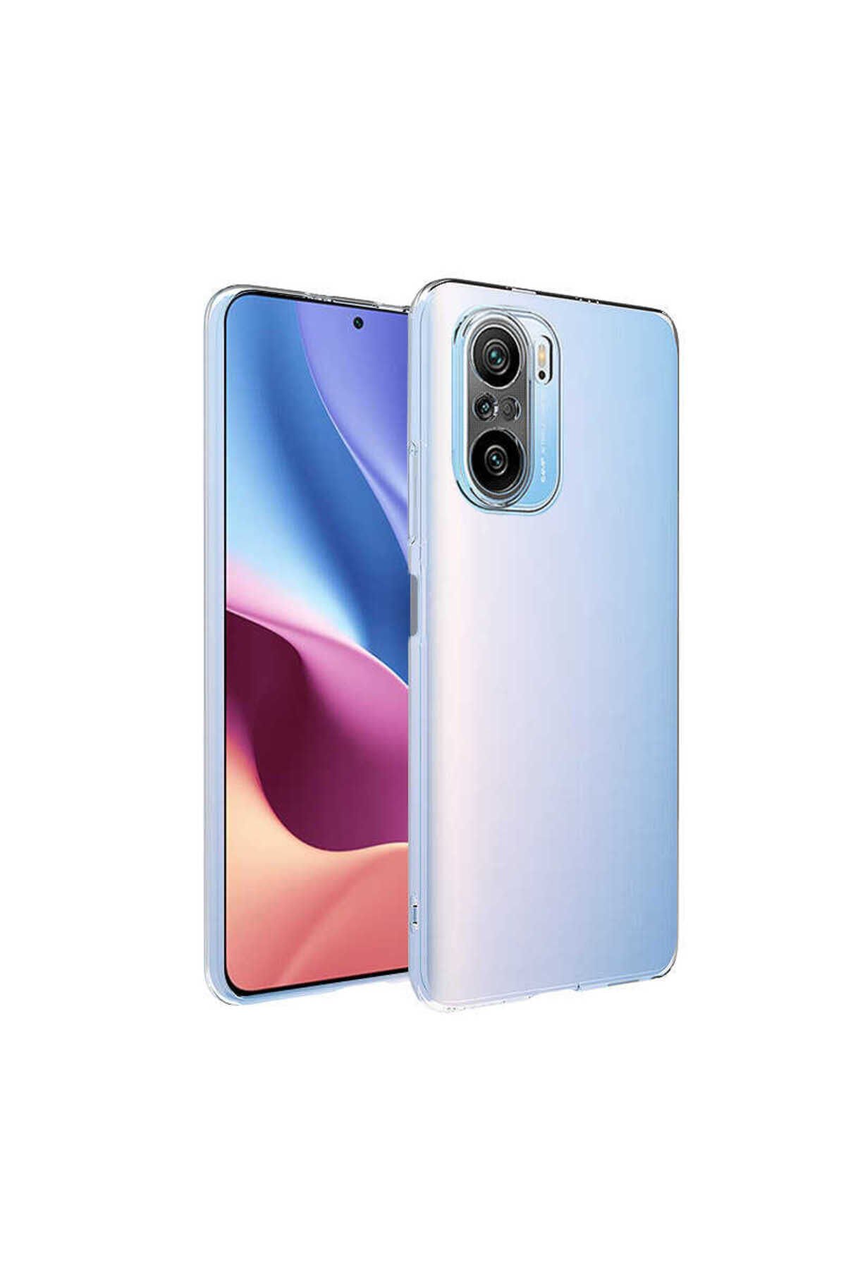 Mi 11İ Kılıf GZST Süper Silikon Kapak - Renksiz Renksiz