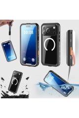 iPhone 17 Pro Max Kılıf 1-1 Su Geçirmez Kılıf Siyah