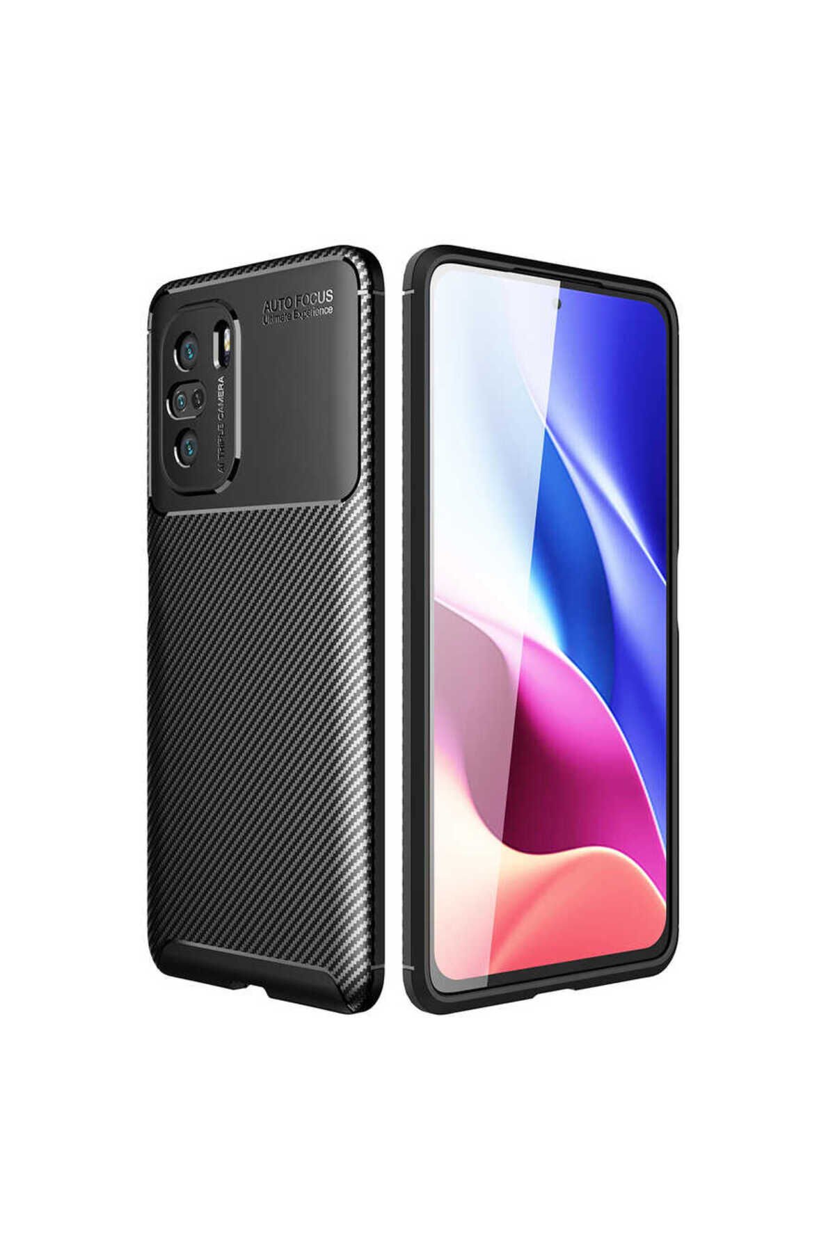 Mi 11İ Kılıf NXAR Negro Silikon Kapak - Siyah Siyah