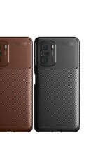 Mi 11İ Kılıf SBT Negro Silikon Kapak - Kahverengi Kahverengi