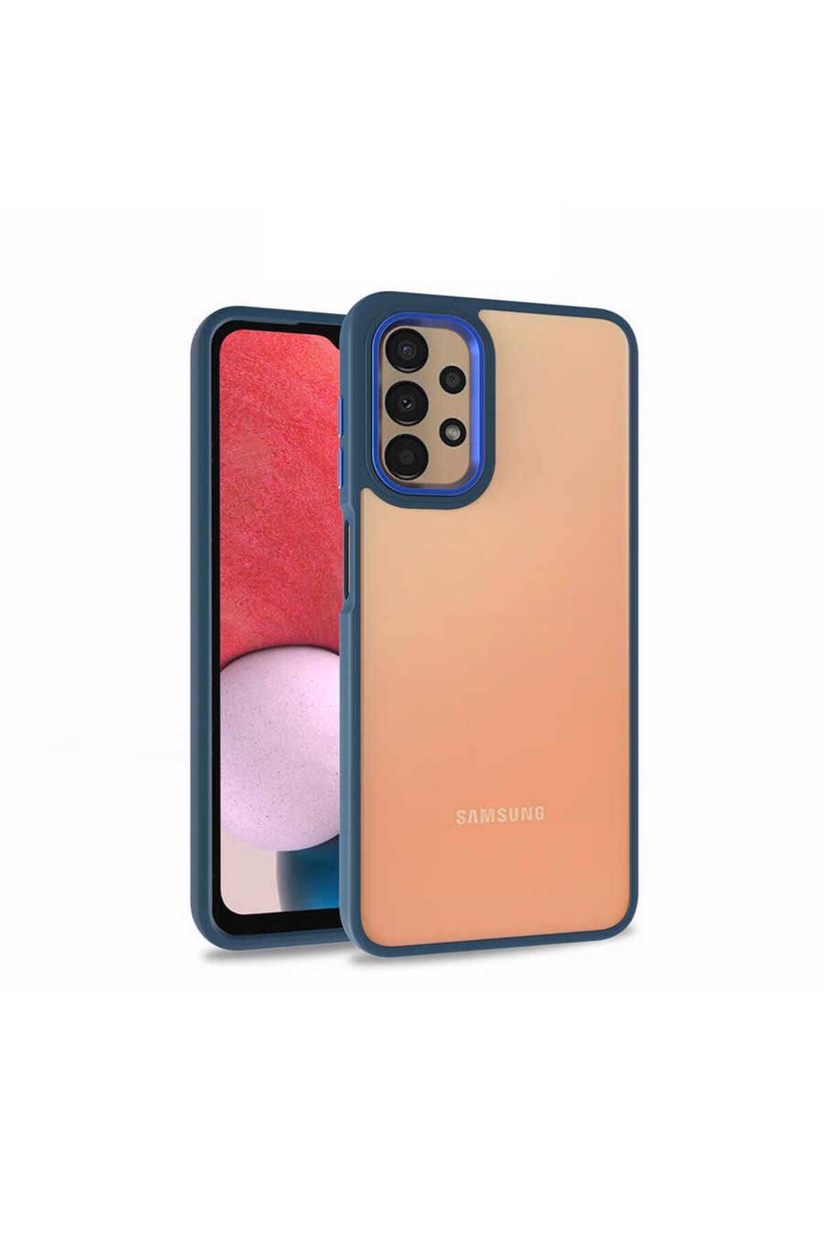 Galaxy A53 5G Kılıf BSAY Flora Kapak - Yeşil Mavi