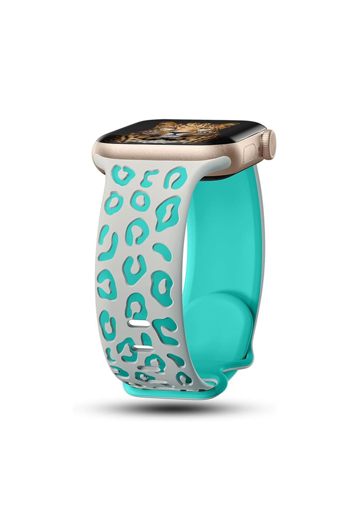 Watch 7 41mm SBT KRD-140 Silikon Kordon Strap Kayış - Siyah-Mavi