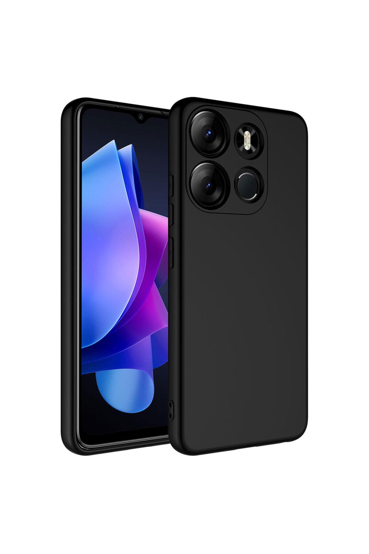 Tecno Spark Go 2023 Kılıf BSAY Mara Lansman Kapak - Lila Siyah