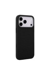 iPhone 17 Pro Max Kılıf M-Safe Şarj Özellikli Kumaş Tasarımlı Zore Miami Sert PC Kapak - Yeşil Yeşil