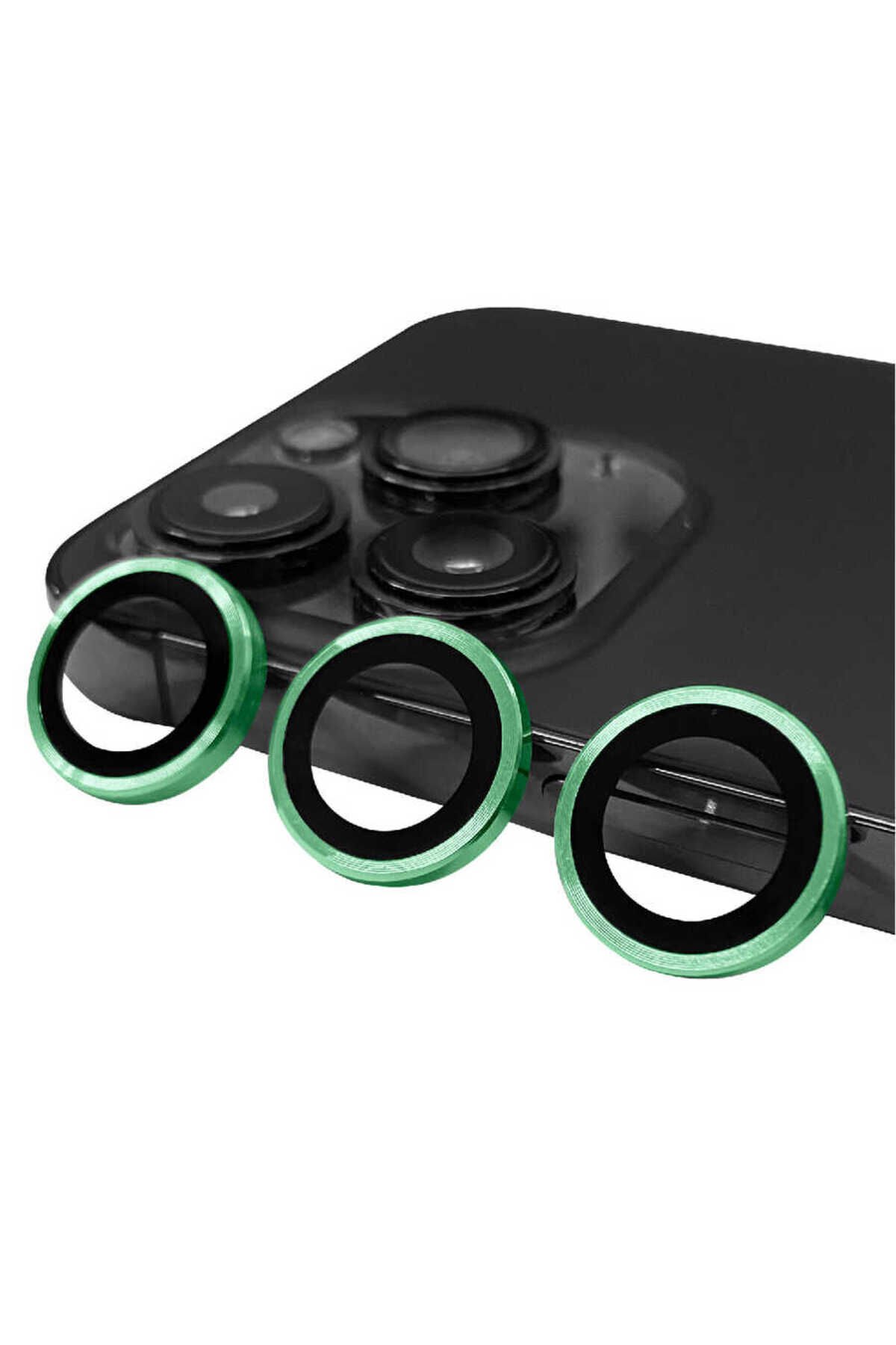 iPhone 14 Pro Uyumlu BSAY CL-07 Kamera Koruyucu-Açık Yeşil Açık Yeşil