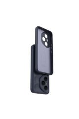 Honor 400 Pro Kılıf Esnek TPU Oyuklu Arka Yüzey Tasarımlı BSAY Etnik Silikon Kapak - Lacivert Koyu Yeşil