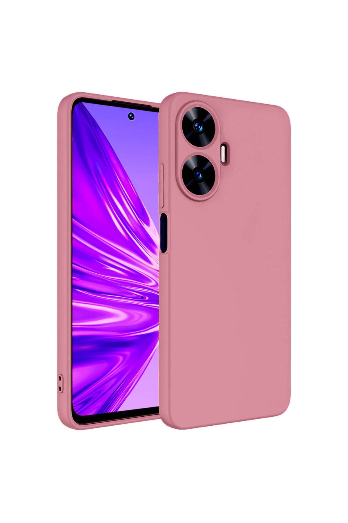 Realme C55 Kılıf BSAY Mara Lansman Kapak - Pembe Pembe