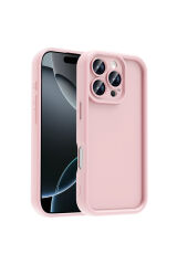 iPhone 16 Pro Max Kılıf Kamera Korumalı Zore Ananas Kapak - Mürdüm Pembe