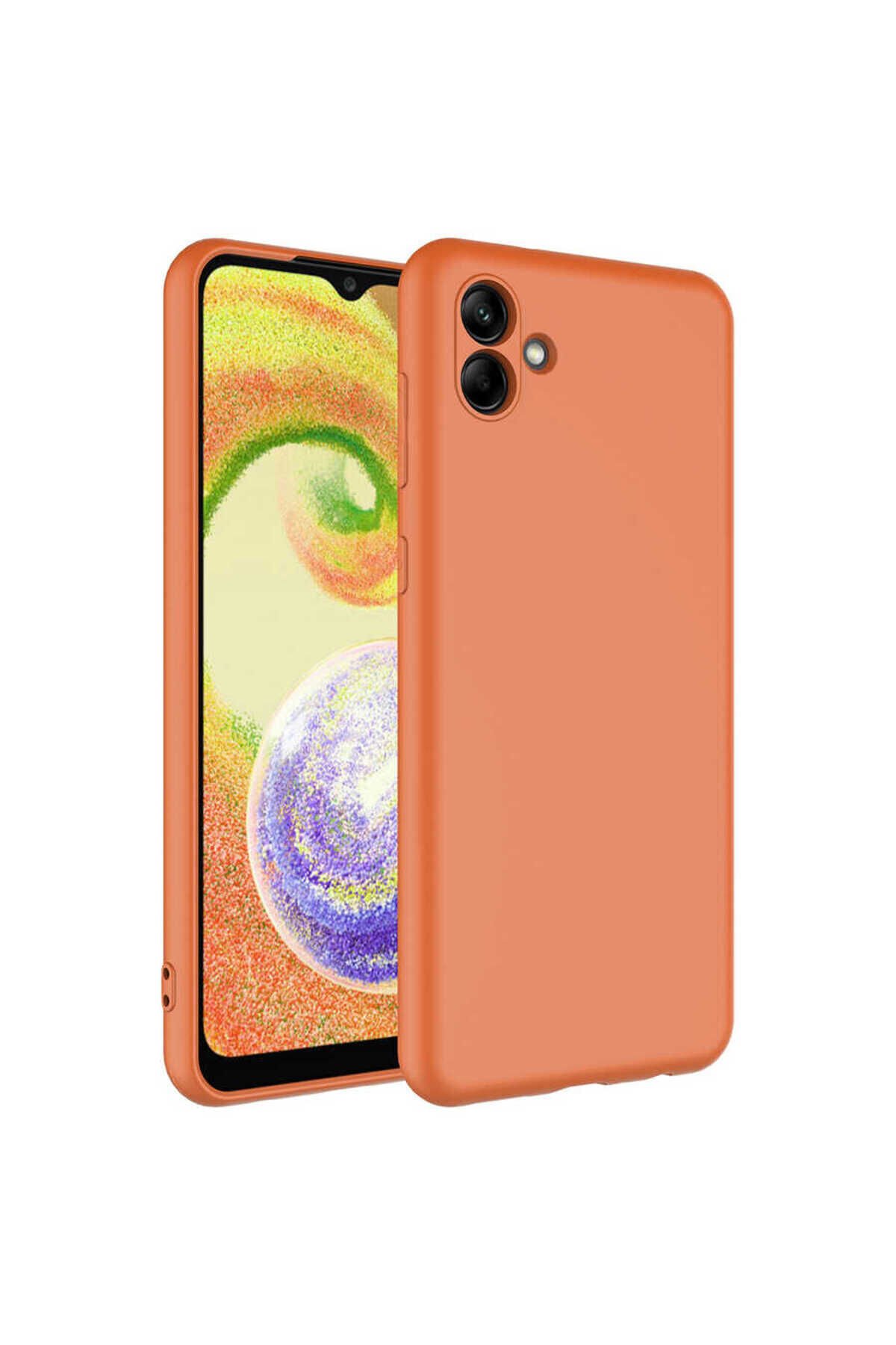 Galaxy A04 Kılıf BSAY Mara Lansman Kapak - Siyah Turuncu