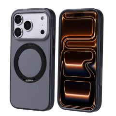 iPhone 17 Pro Kılıf M-Safe Şarj Özellikli Standlı Zore Proton Silikon Kılıf