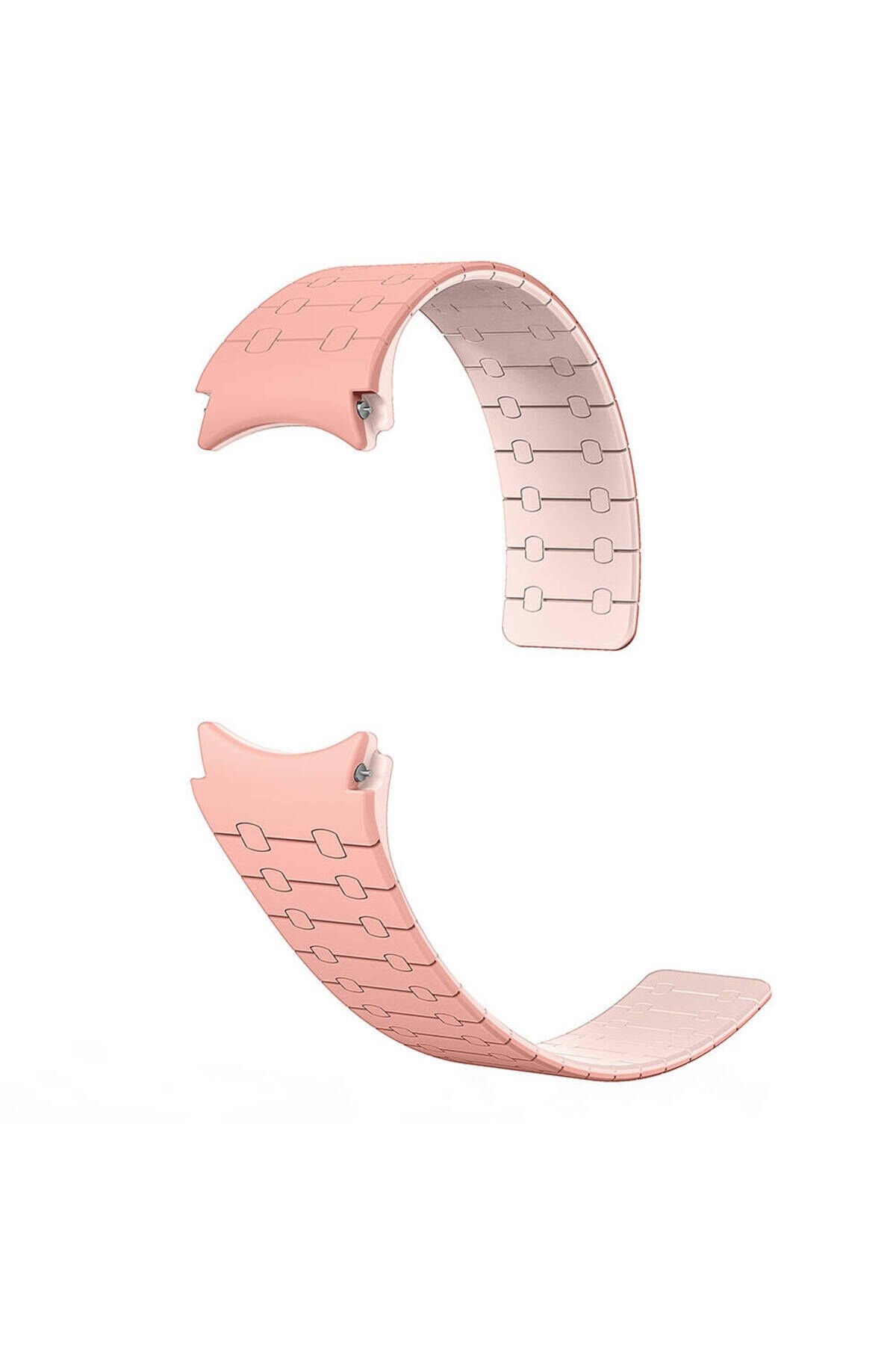 Galaxy Watch 6 44mm BSAY KRD-111 20mm Çizgili Desenli Silikon Kordon-Haki Siyah