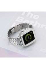 Watch 7 45mm Uyumlu KRD-64 Metal BSAY Kordon-Siyah Siyah