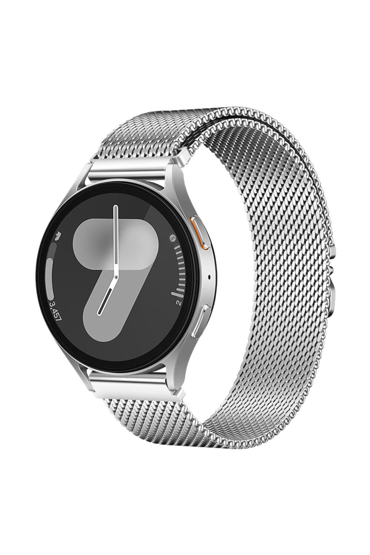 Gear S3 22mm ASMA KRD-25 Metal Hasır Kordon - Gümüş