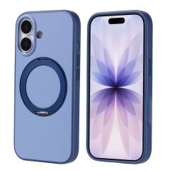 iPhone 17 Kılıf M-Safe Şarj Özellikli Standlı Zore Proton Silikon Kılıf Siyah