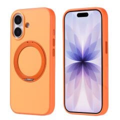 iPhone 17 Kılıf M-Safe Şarj Özellikli Standlı Zore Proton Silikon Kılıf