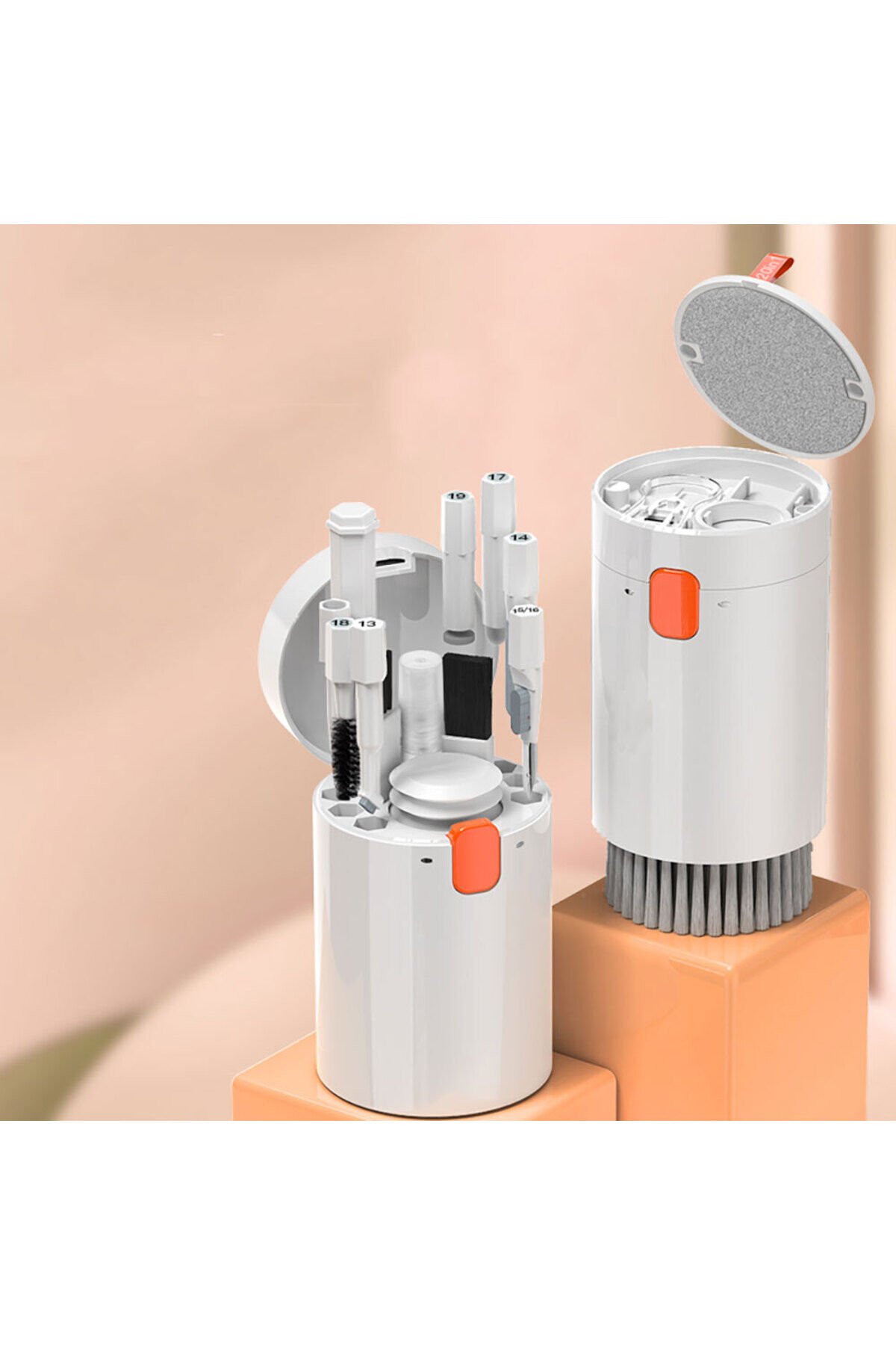 GZST Q20 20 in 1 Çok Fonksiyonlu Elektronik Cihaz Temizleme Kiti Beyaz