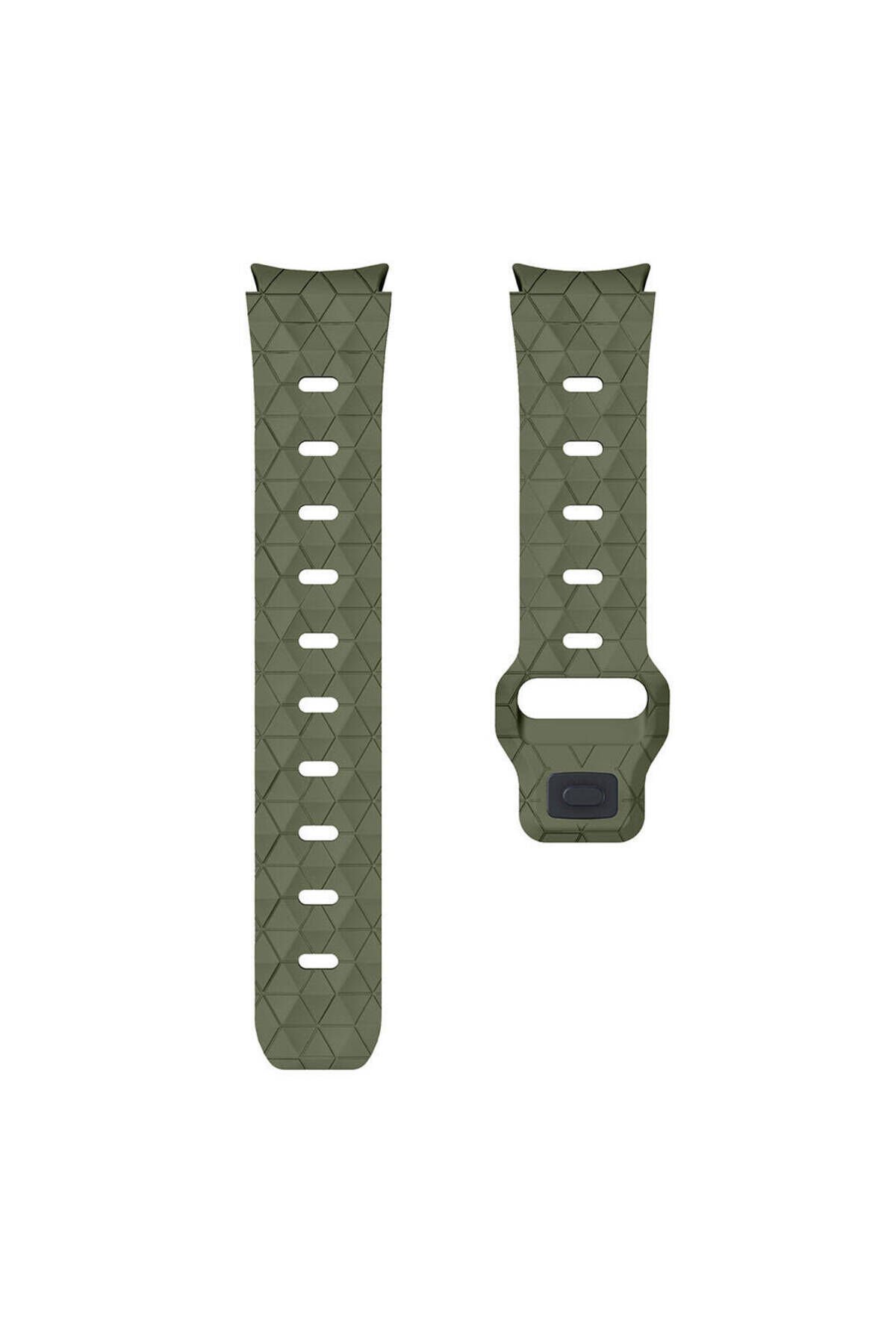 Galaxy Watch 6 40mm BSAY KRD-116 20mm Futbol Desenli Spor Tasarımlı Silikon Kordon-Sarı Sarı