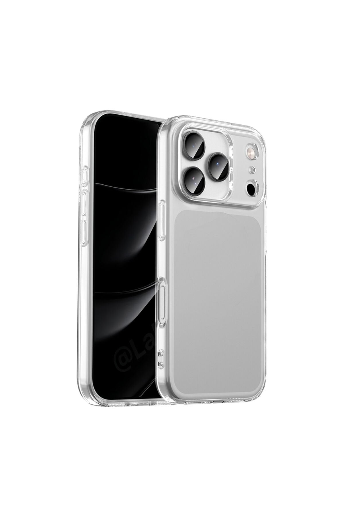 iPhone 17 Pro Kılıf Süper Silikon Kapak - Şeffaf Şeffaf