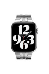 Watch 7 45mm Uyumlu KRD-63 Metal BSAY Kordon-Gümüş