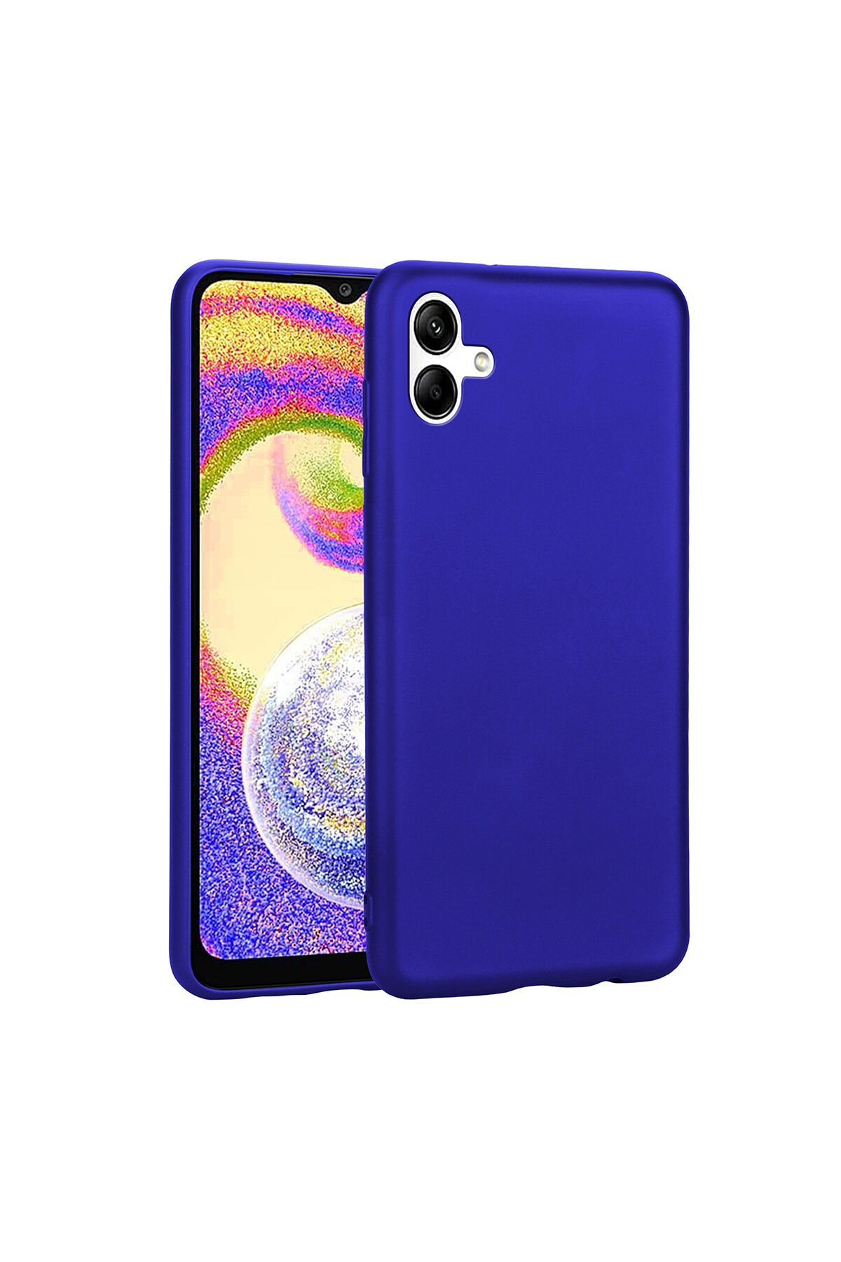 Galaxy A04 Kılıf BSAY Premier Silikon Kapak - Lacivert Saks Mavi