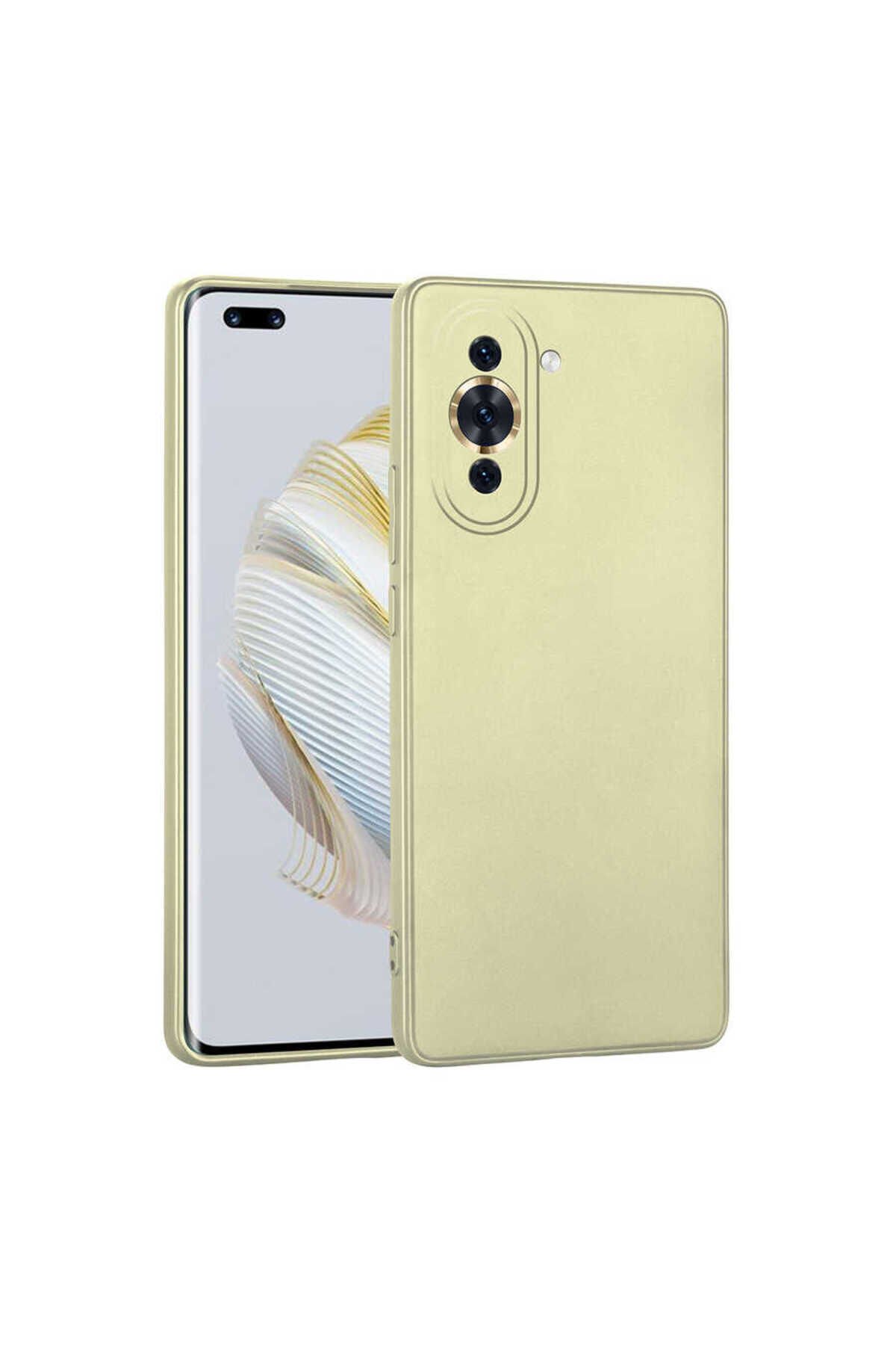 Huawei Nova 10 Pro Kılıf BSAY Premier Silikon Kapak - Gold Gold