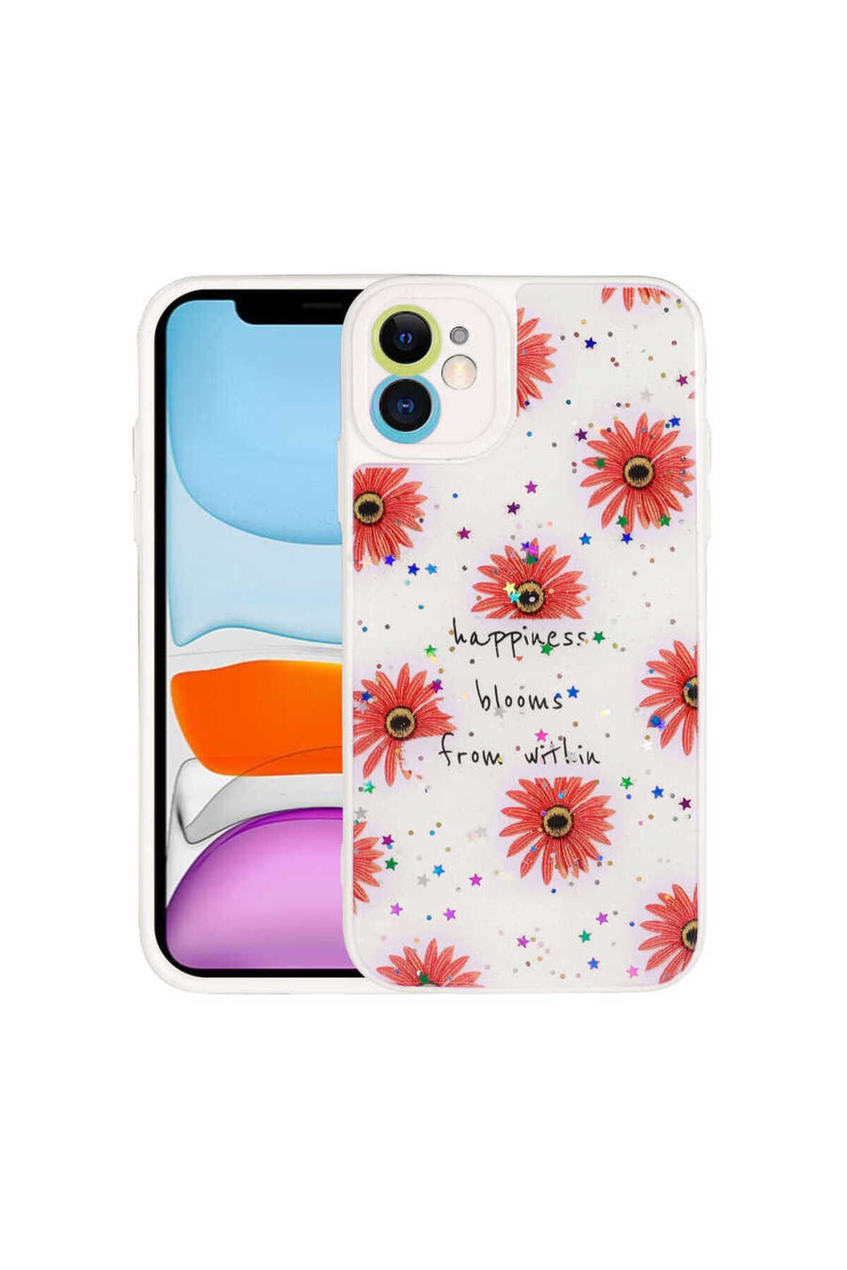 iPhone 11 Uyumlu Kamera Korumalı Sert Desenli BSAY Pami Kılıf-NO1 No6