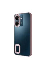 Poco C65 Kılıf Kamera Korumalı Logo Gösteren BSAY Omega Kapak-Gold Derin Mor