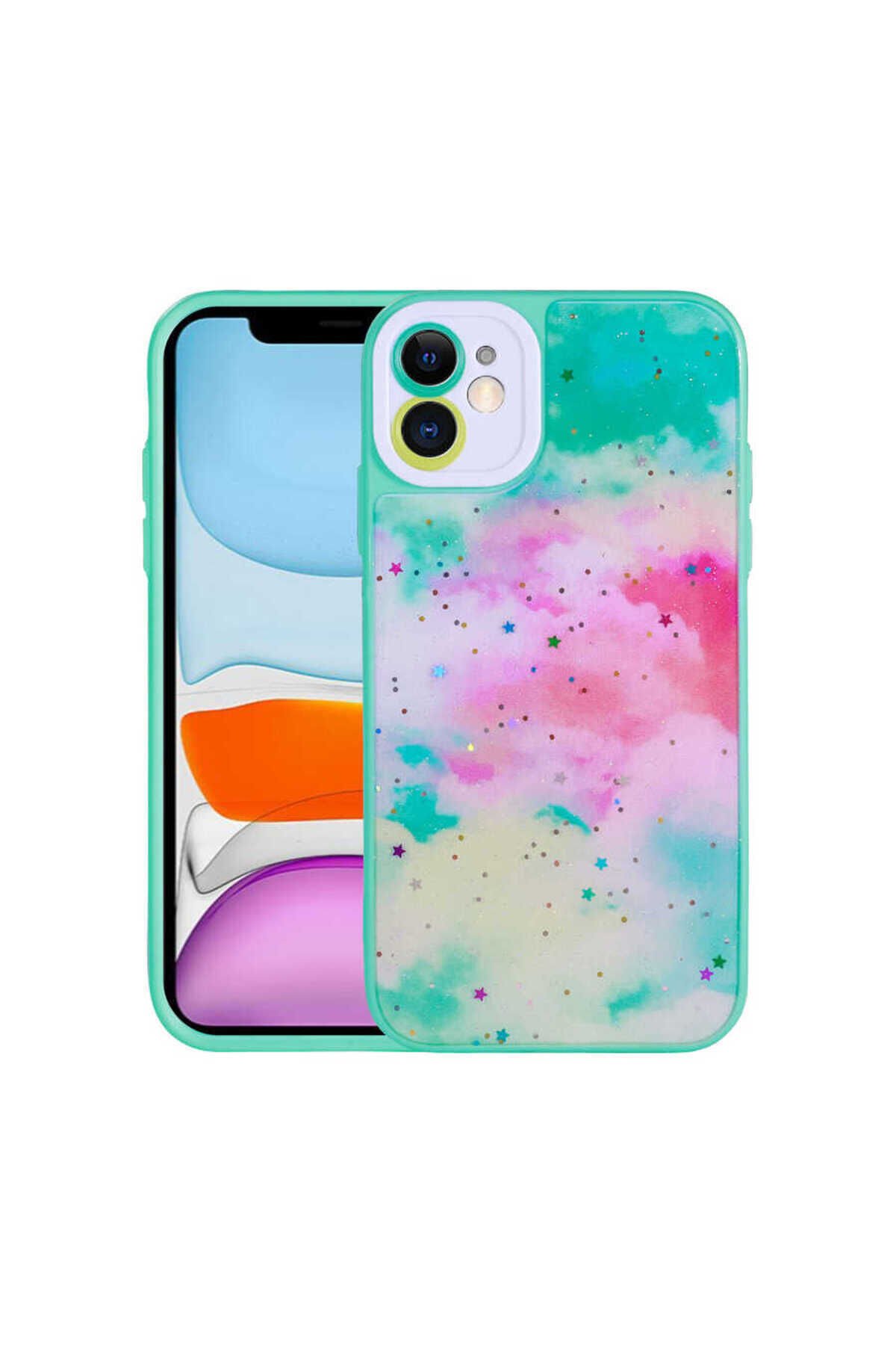iPhone 11 Uyumlu Kamera Korumalı Sert Desenli BSAY Pami Kılıf-NO1 No5