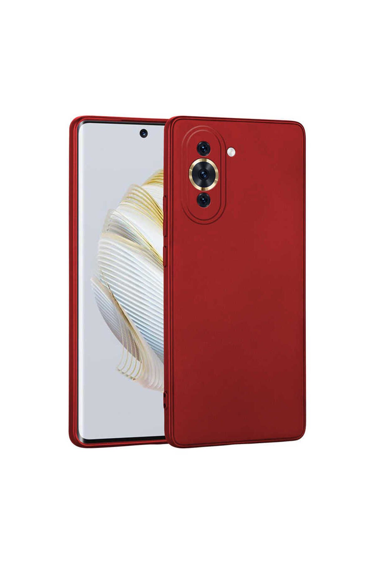 Huawei Nova 10 Kılıf BSAY Premier Silikon Kapak - Kırmızı Kırmızı