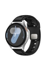 Amazfit Pace OYO KRD-135 22mm Silikon Kordon Strap Kayış - Siyah Siyah