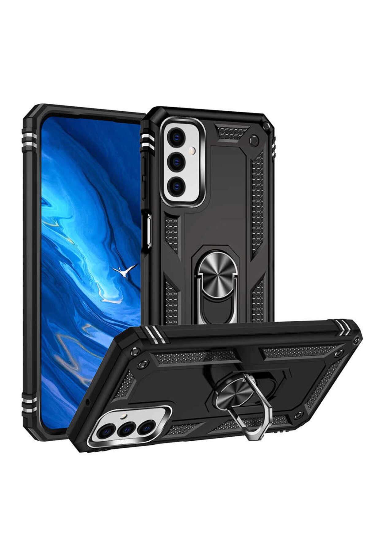 Galaxy M23 Kılıf BSAY Vega Kapak - Gold Siyah