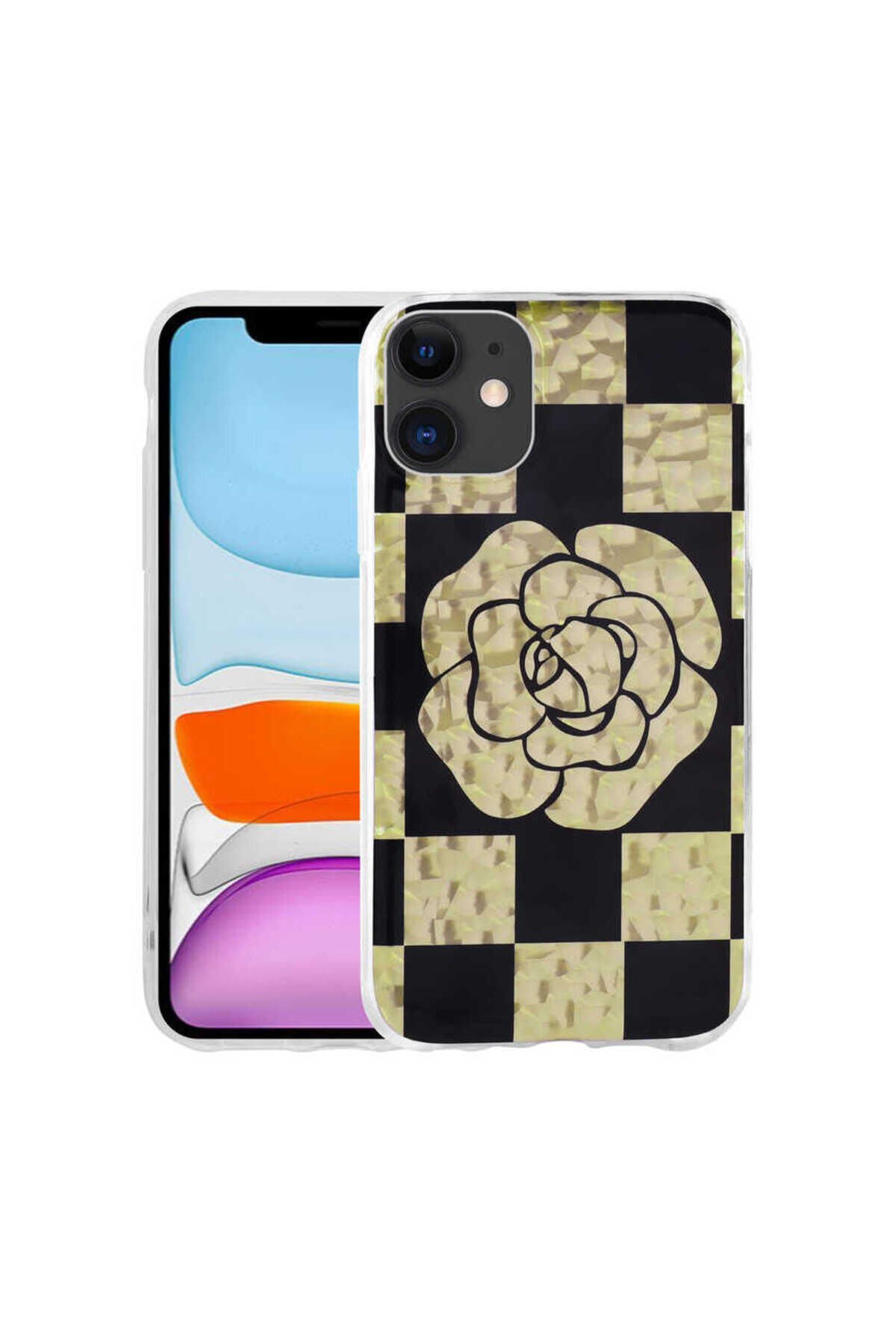 iPhone 11 Uyumlu Desenli Sert BSAY Elnov Kılıf-NO2 No4