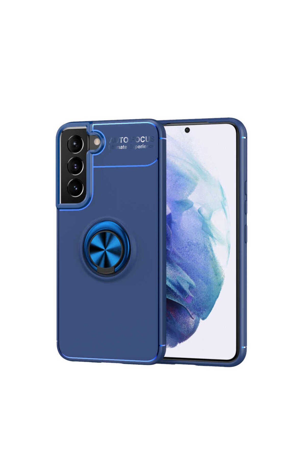 Galaxy S22 Plus Kılıf BSAY Ravel Silikon Kapak - Siyah-Rose Gold Siyah