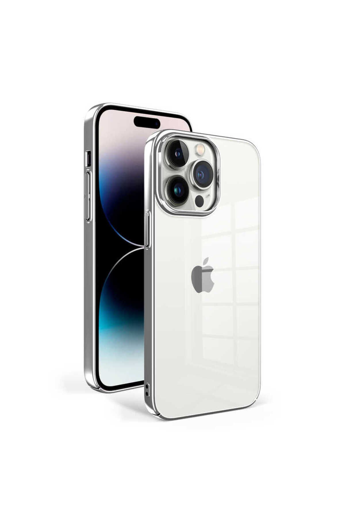 iPhone 14 Pro Uyumlu BSAY Sun Kılıf-Gümüş Gümüş