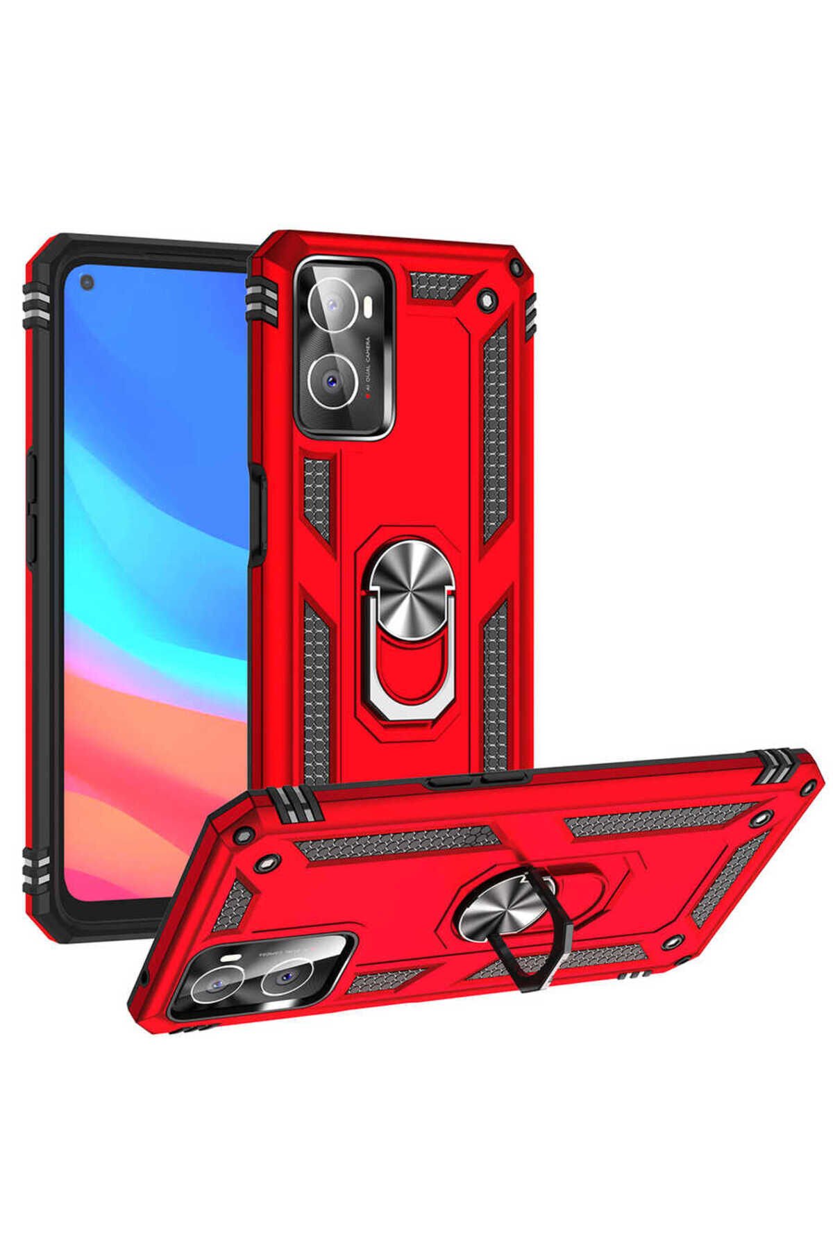 A76 Kılıf BSAY Vega Kapak - Rose Gold Kırmızı