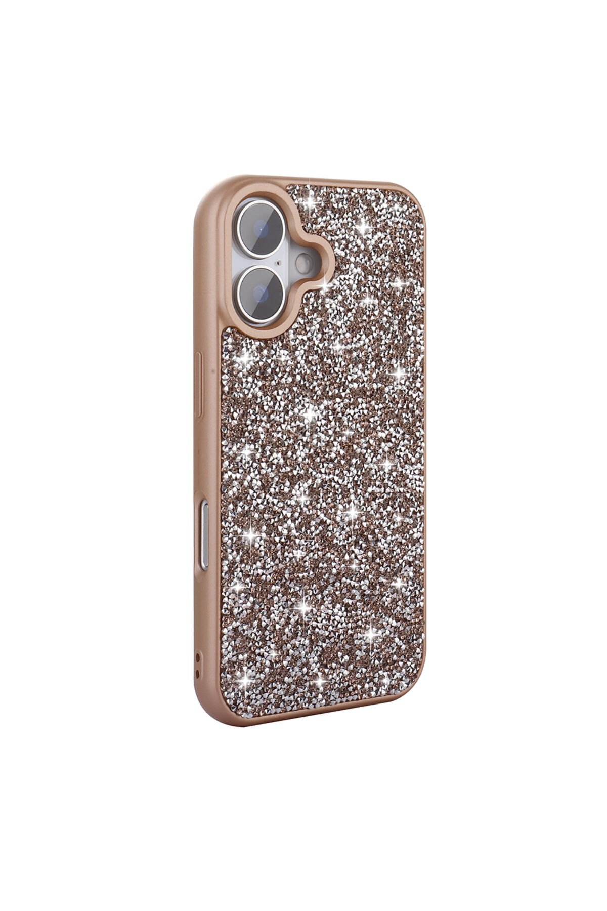 iPhone 16 Plus Kılıf Parlak Taşlı Tasarım TYGO Pırlanta Kapak - Lila Lila