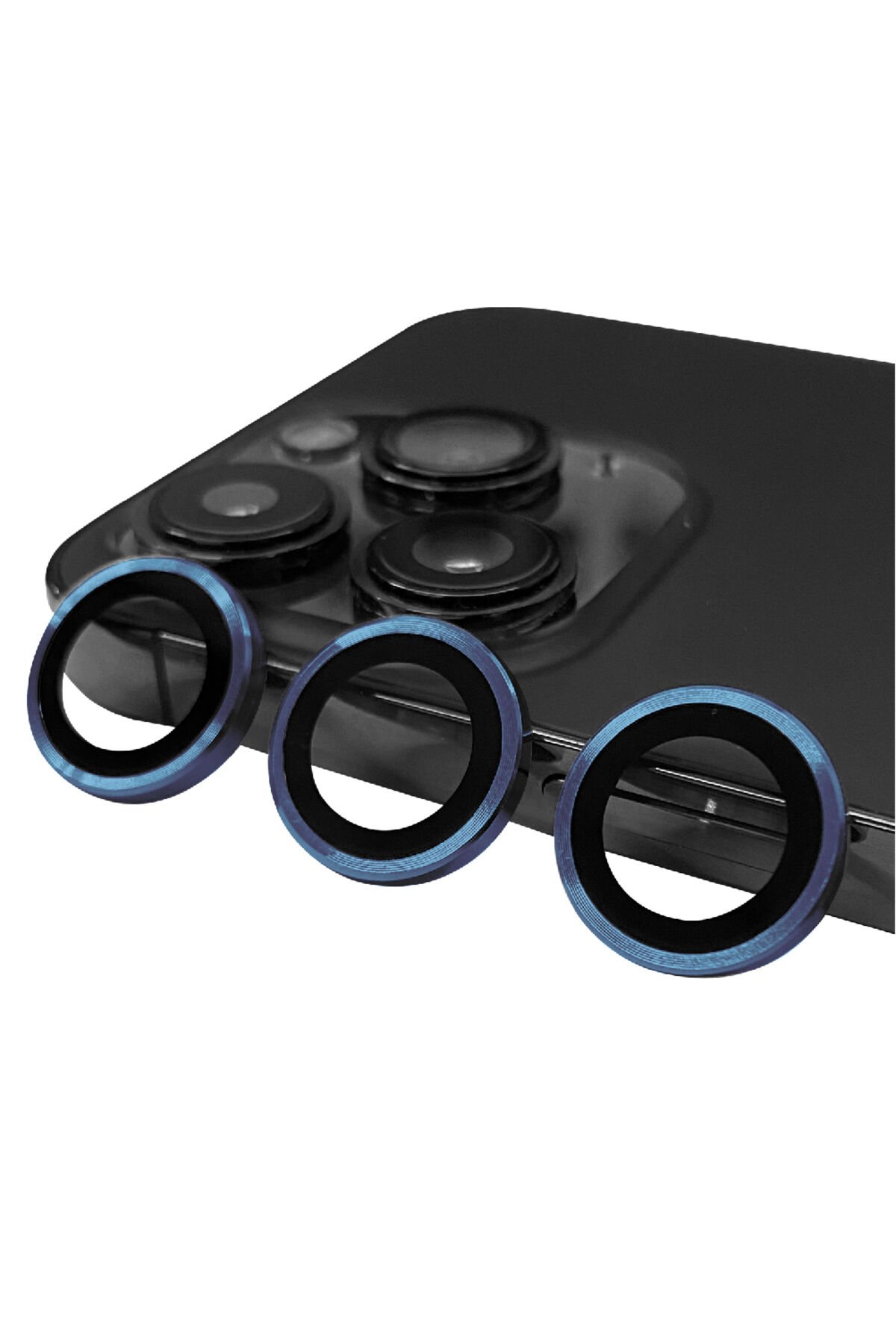 iPhone 15 Pro Max Uyumlu BSAY CL-07 Kamera Koruyucu-Siyah Midnight