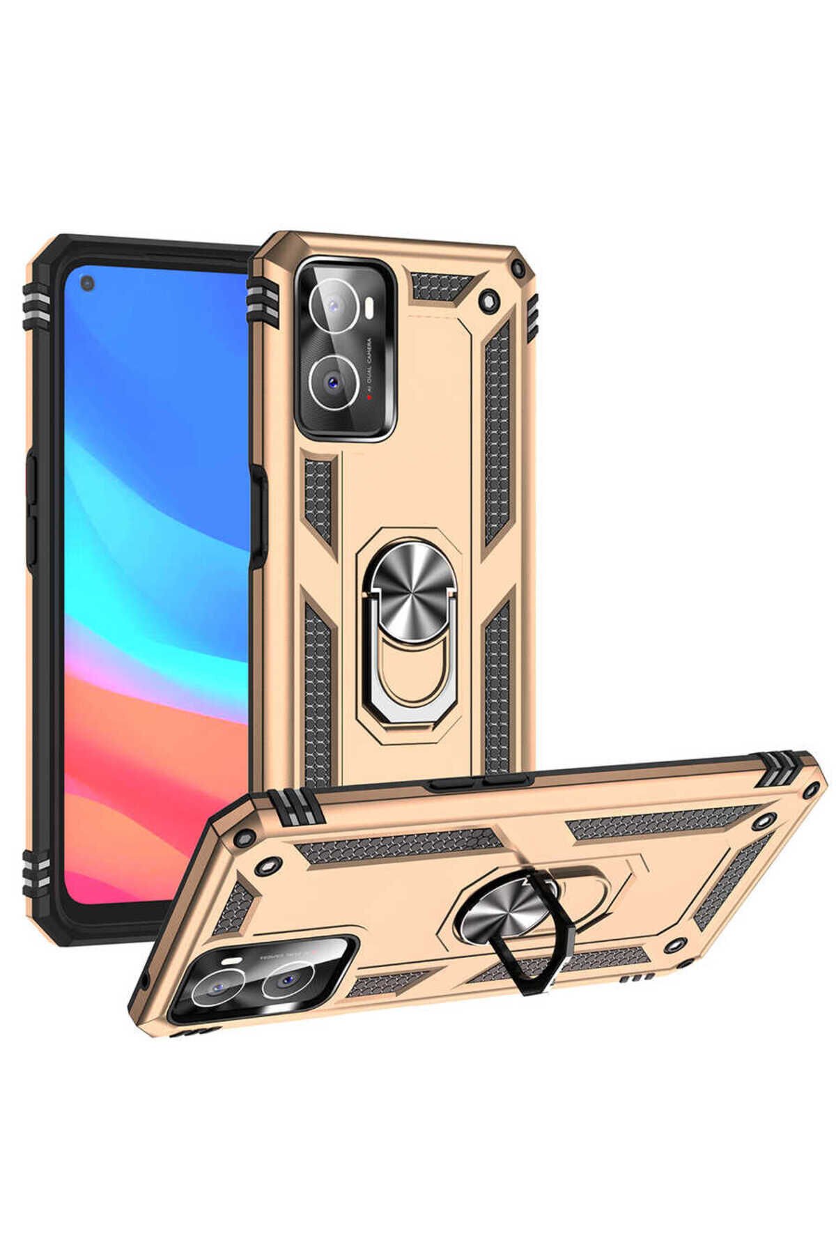 A76 Kılıf BSAY Vega Kapak - Rose Gold Gold