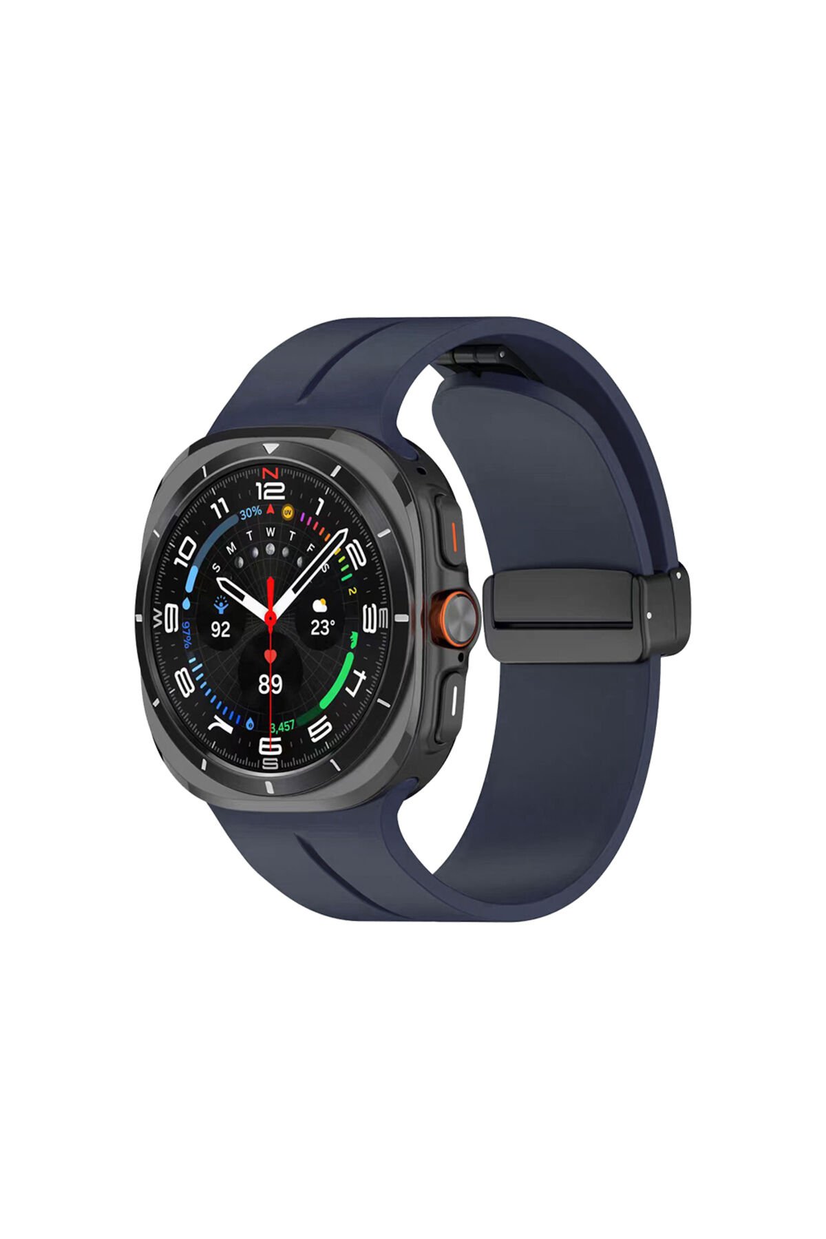 Galaxy Watch 8 Classic 46mm KRD-84 Silikon Kordon - Lacivert