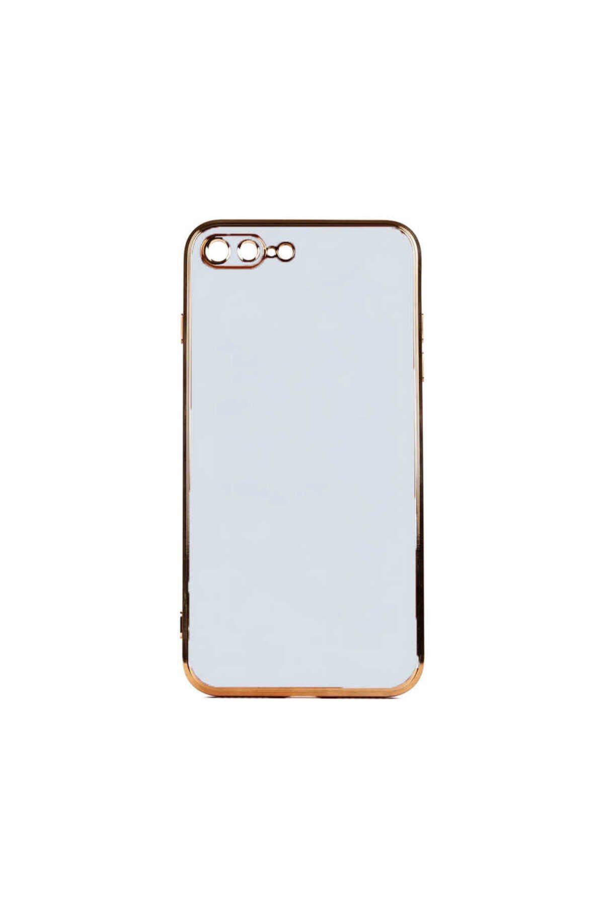 iPhone 8 Plus Kılıf BSAY Bark Kapak - Lacivert Mavi Açık