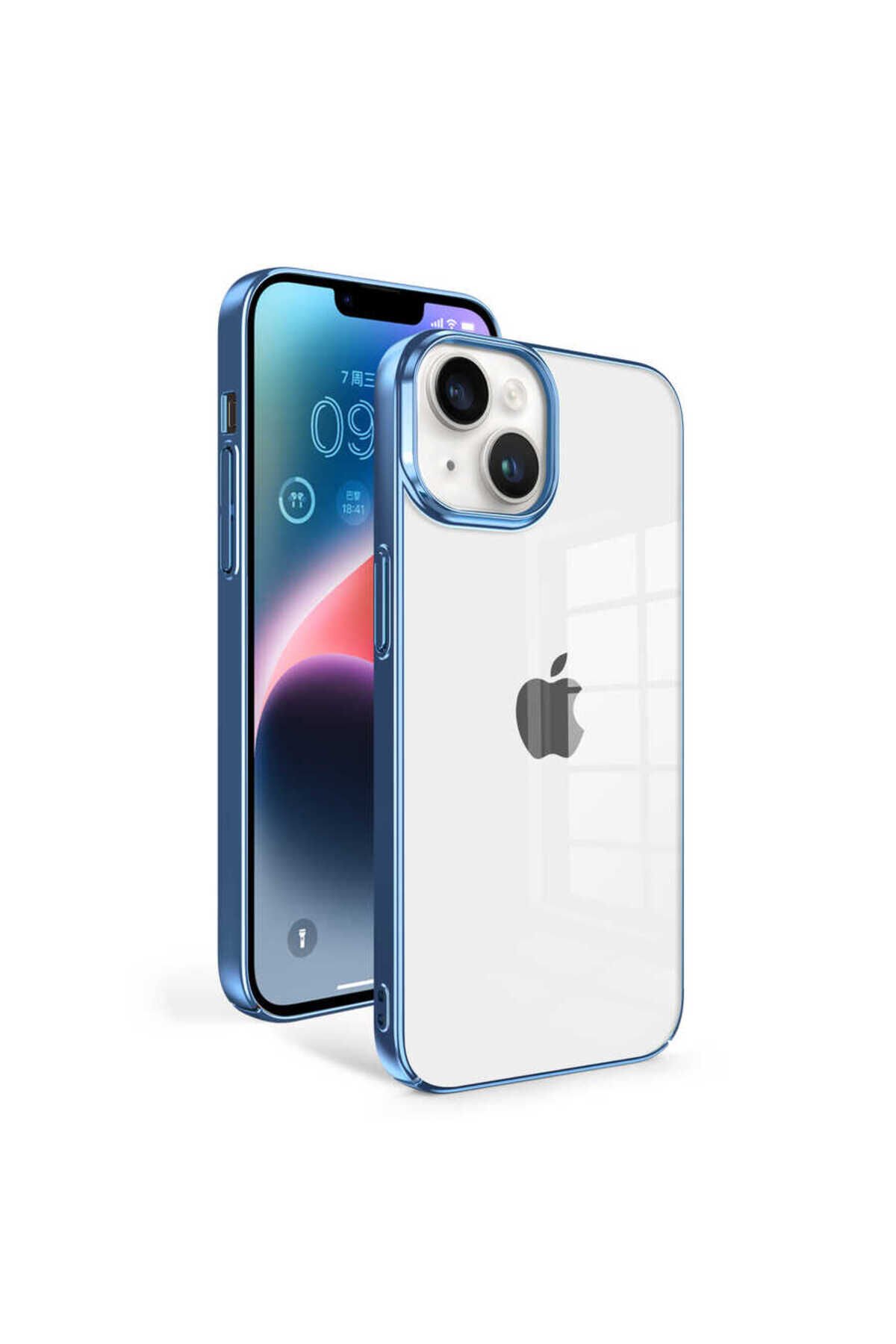 iPhone 14 Plus Uyumlu BSAY Sun Kılıf-Mavi Açık Mavi Açık