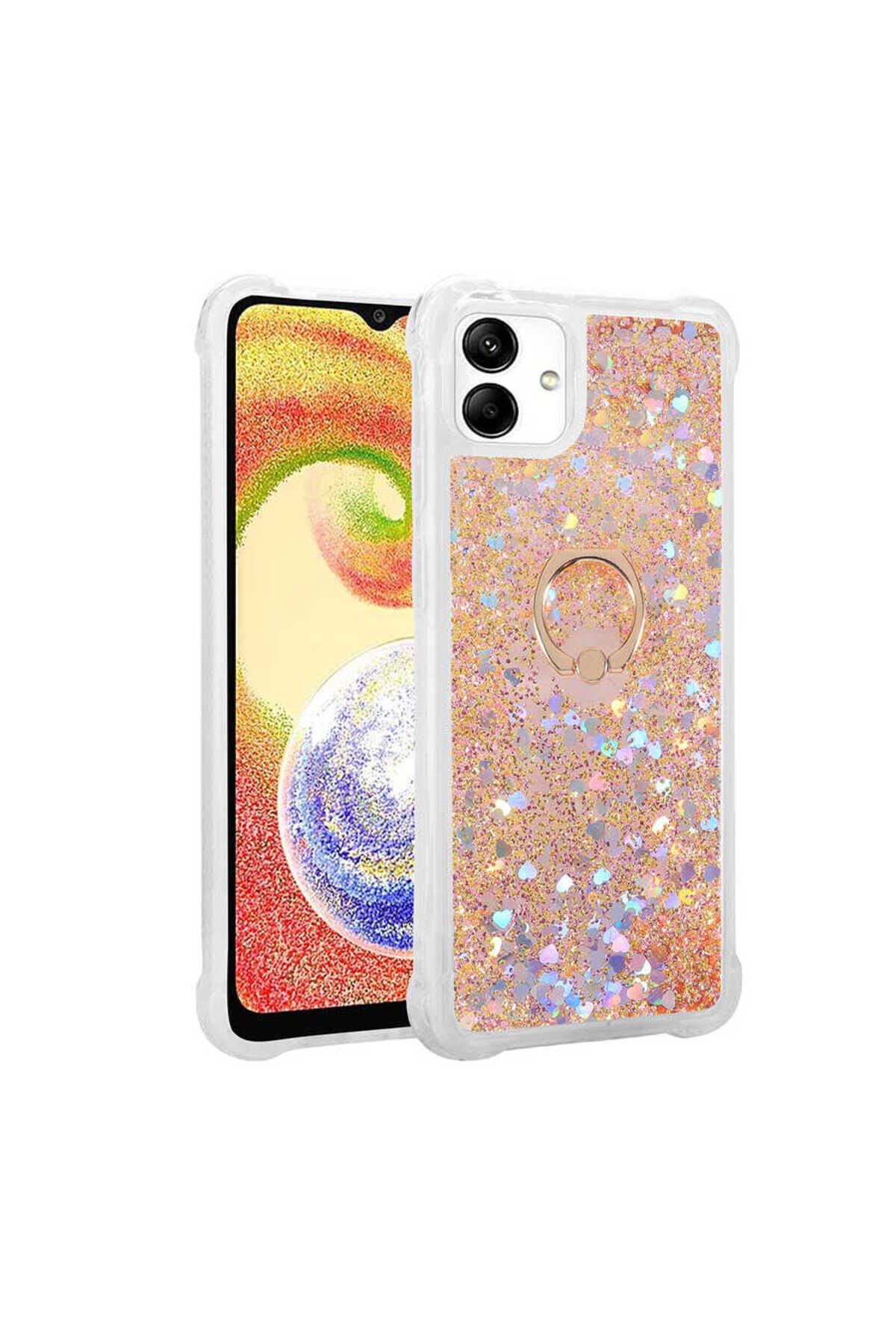 Galaxy A04 Kılıf BSAY Milce Kapak - Pembe Gümüş