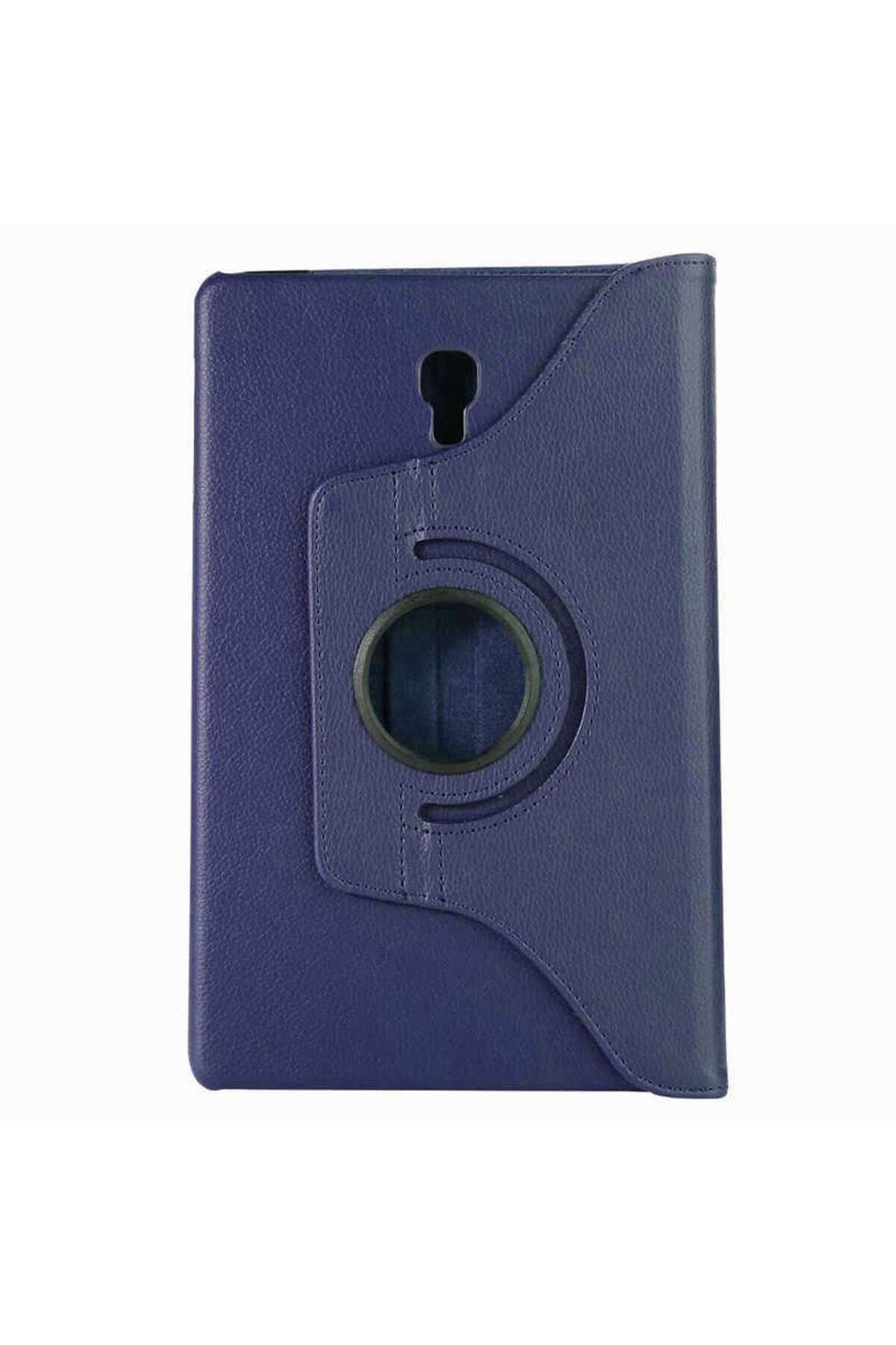 Galaxy Tab A T590 Uyumlu ASMA Dönebilen Standlı Kılıf-Pembe Koyu Lacivert